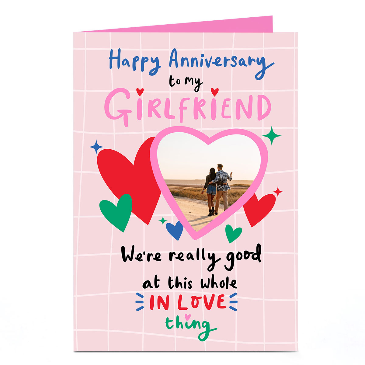 Personalised Anniversary Photo Card - To My Girlfriend