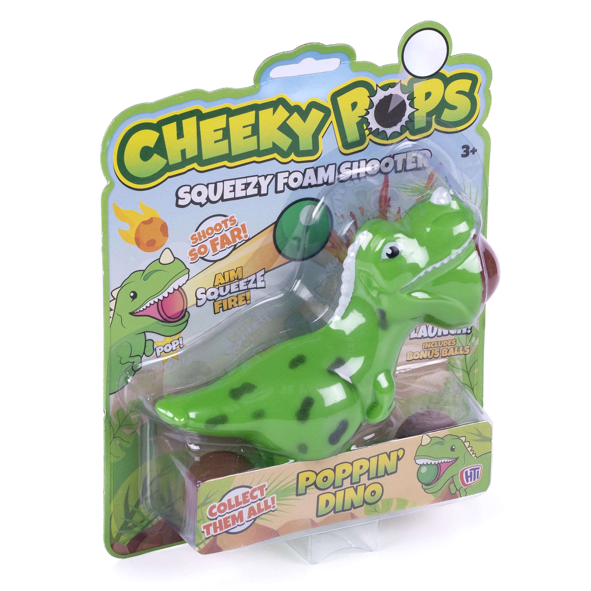 Cheeky Pops Poppin' Dino Squeezy Foam Shooter