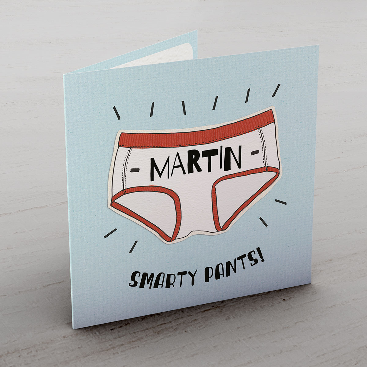 Personalised Card - Smarty Pants!