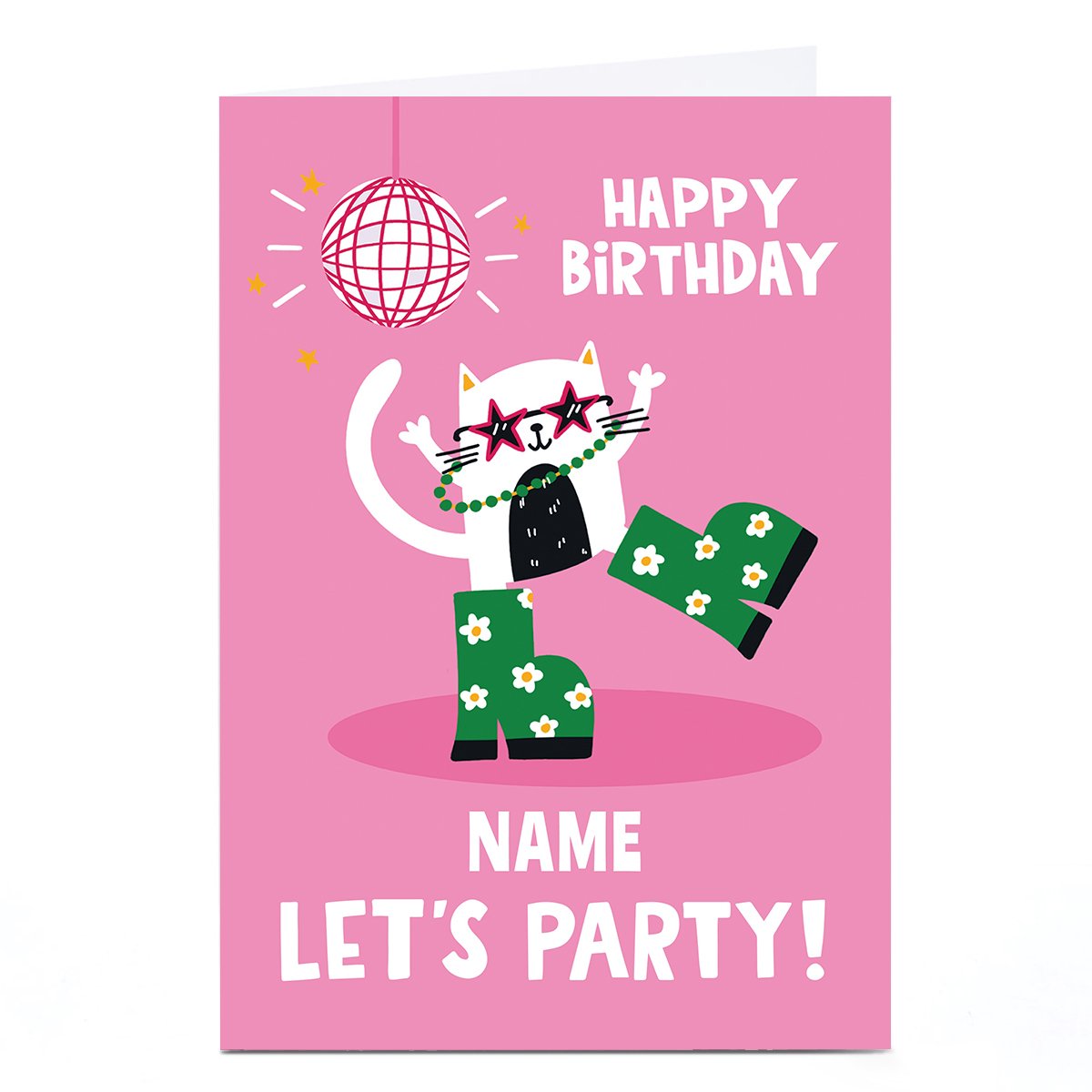 Personalised Birthday Card - Let's Party!