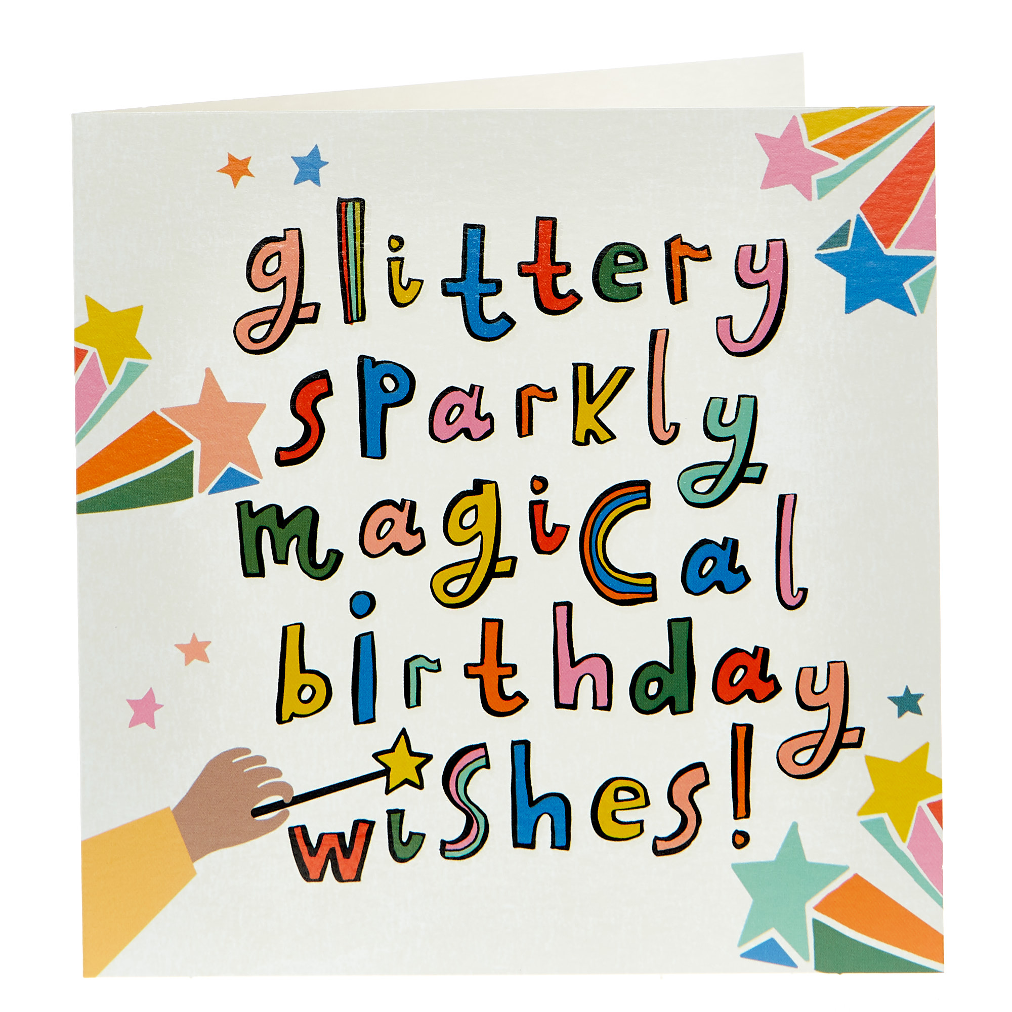 Birthday Card - Glittery Sparkly Magical