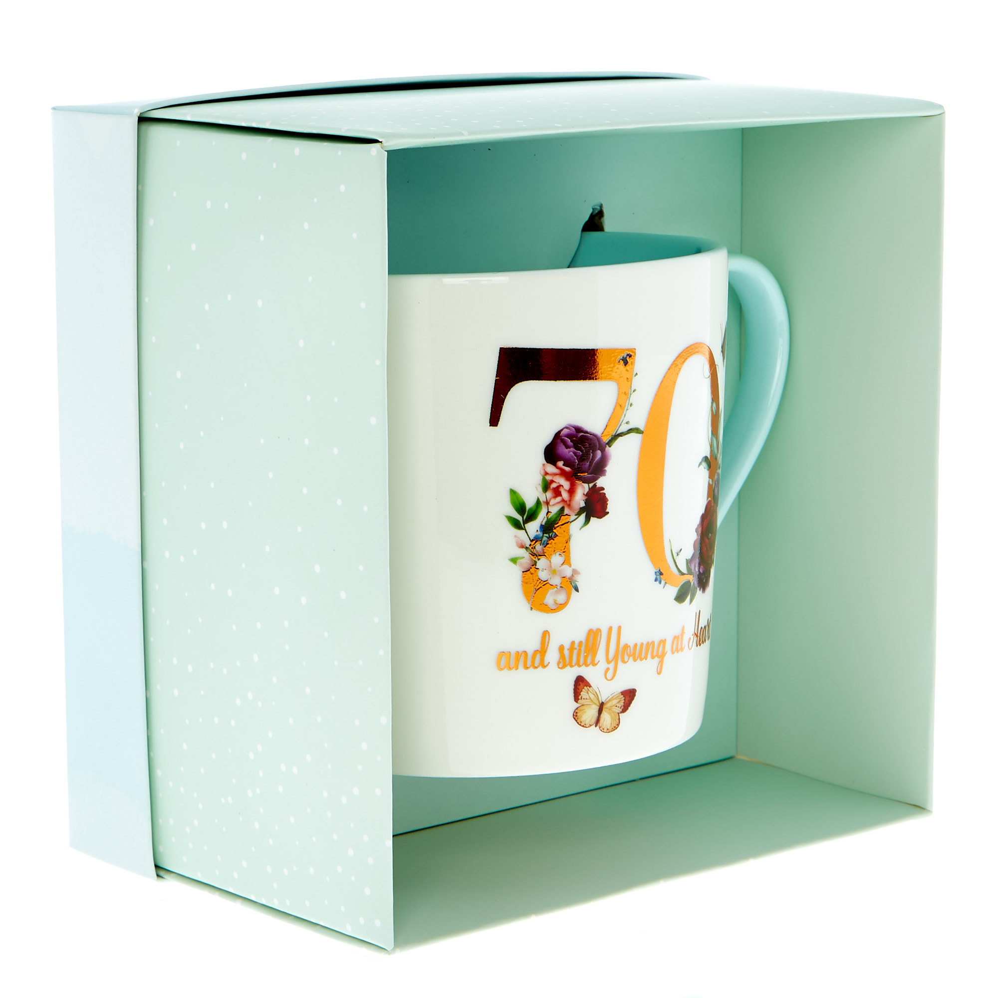 70th Birthday Mug In  A Box - Still Young At Heart