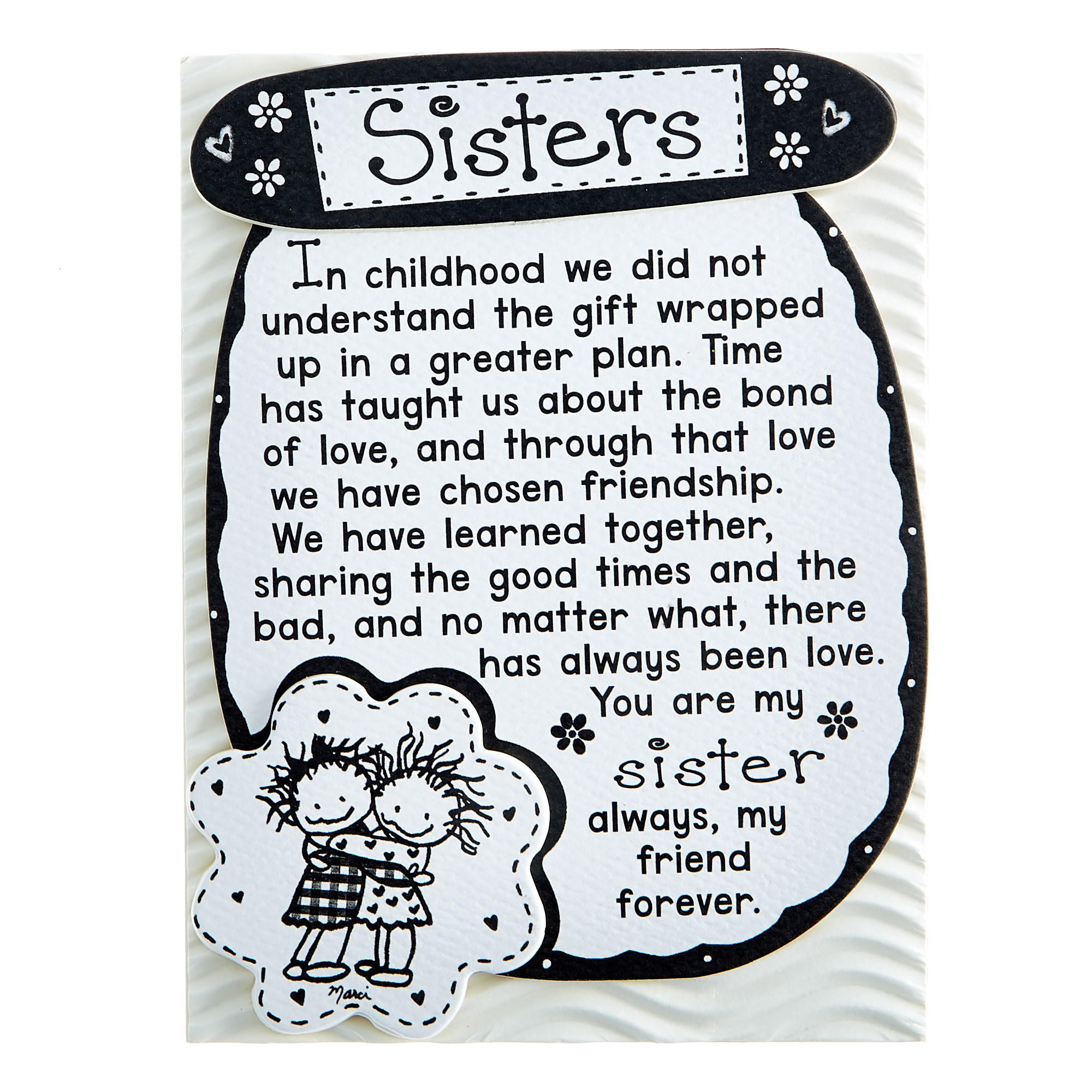 Blue Mountain Arts Magnet With Stand - Sisters