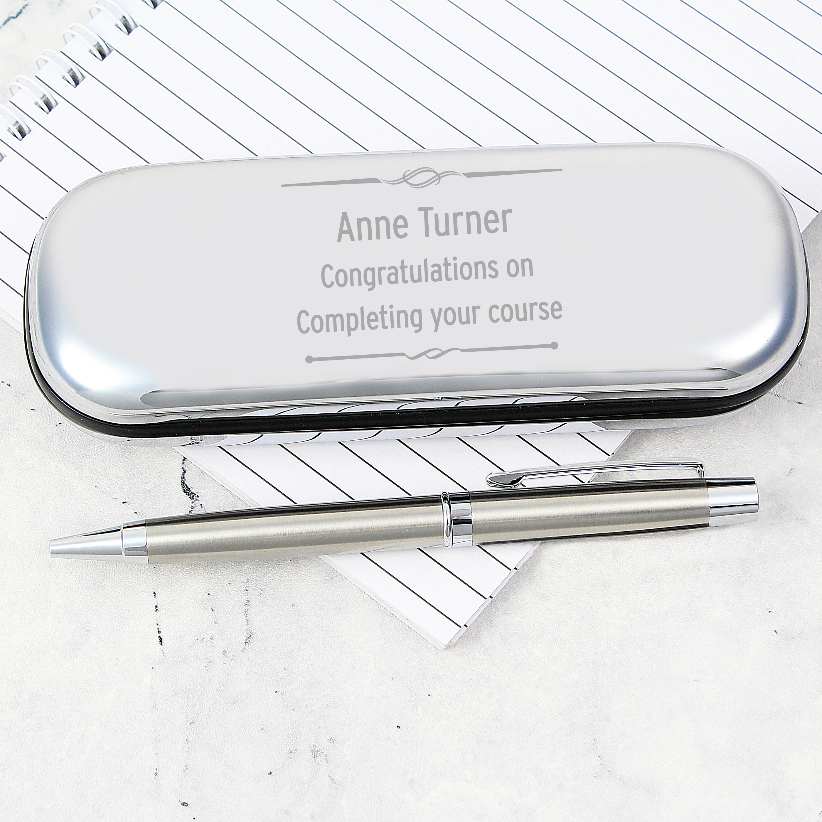 Personalised Scroll Pen & Box Set