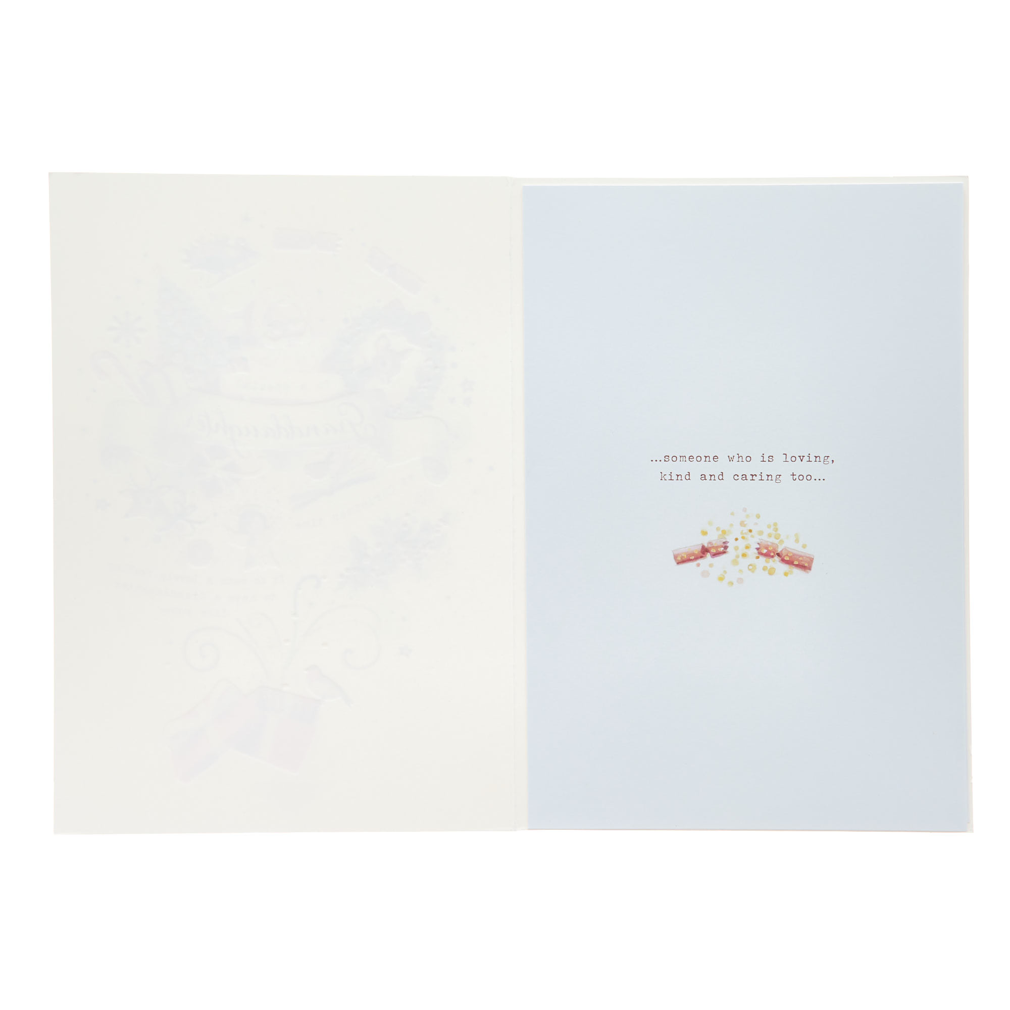 Granddaughter Classic Santa Christmas Card