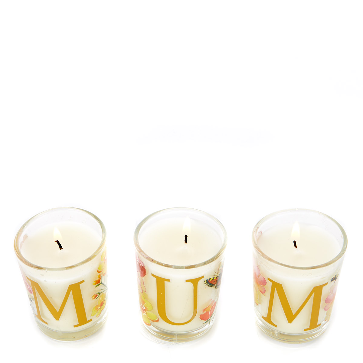 Floral Scented Mother's Day Candles - Set of 3