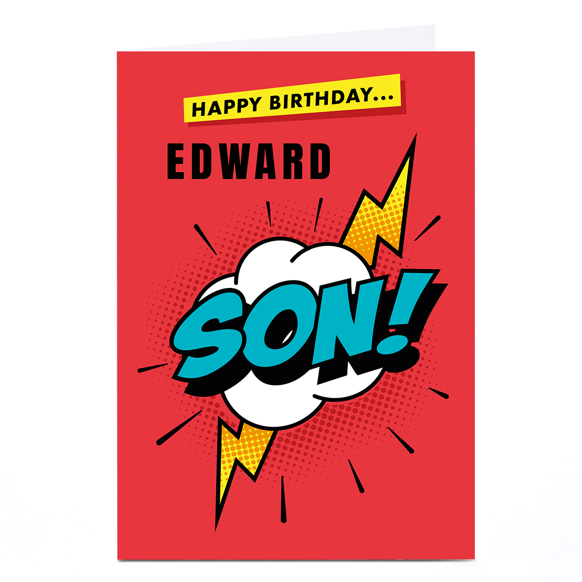 Personalised Hello Munki Birthday Card - Son