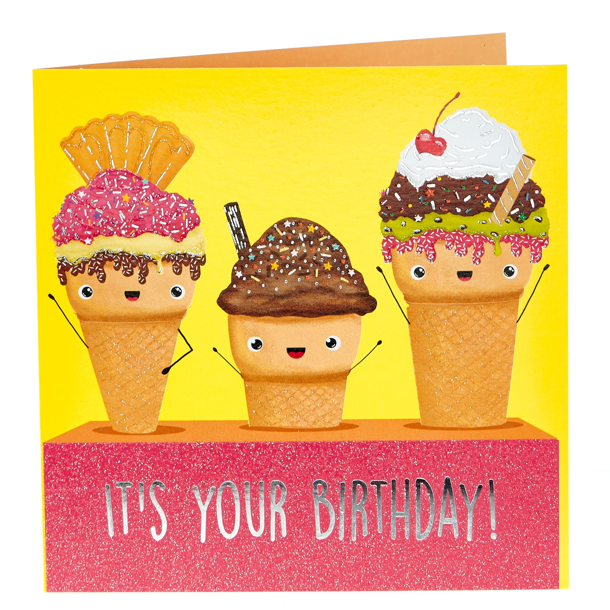 Birthday Card - Ice Creams