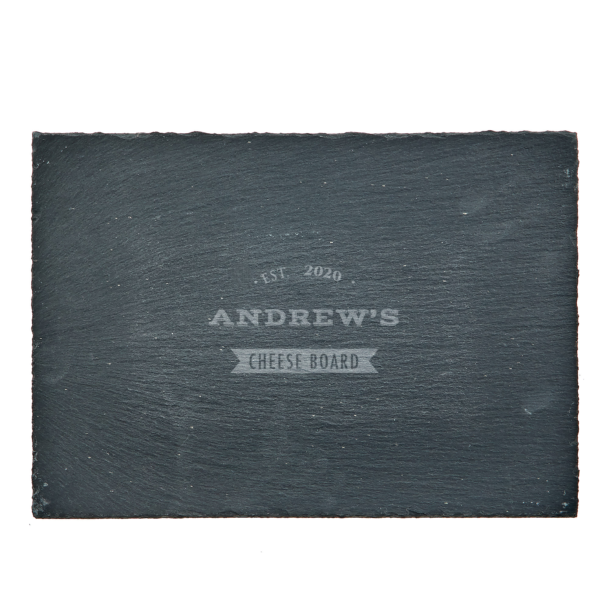 Personalised Engraved Slate Cheeseboard - Established