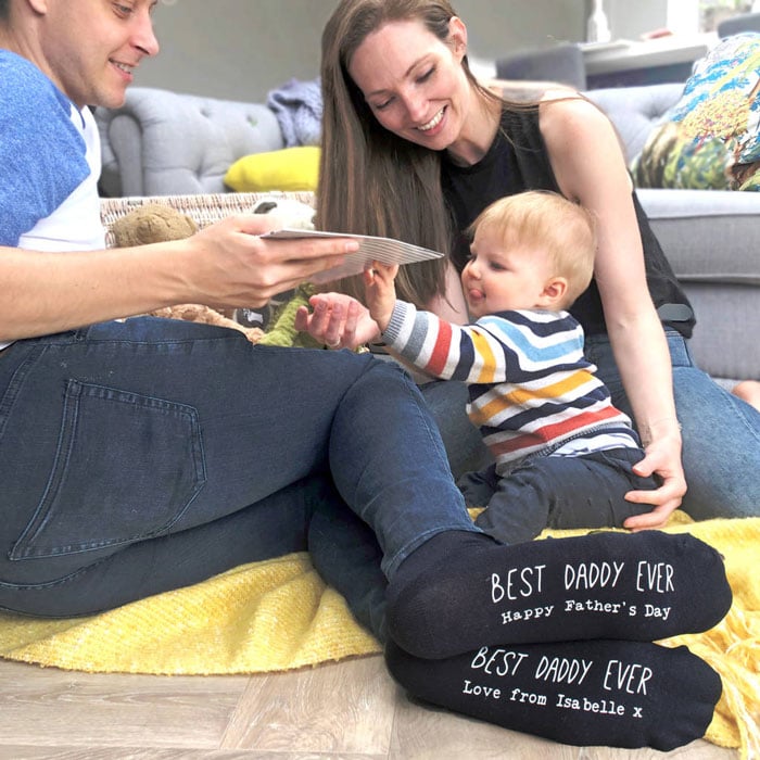 Personalised Socks Best Daddy Ever