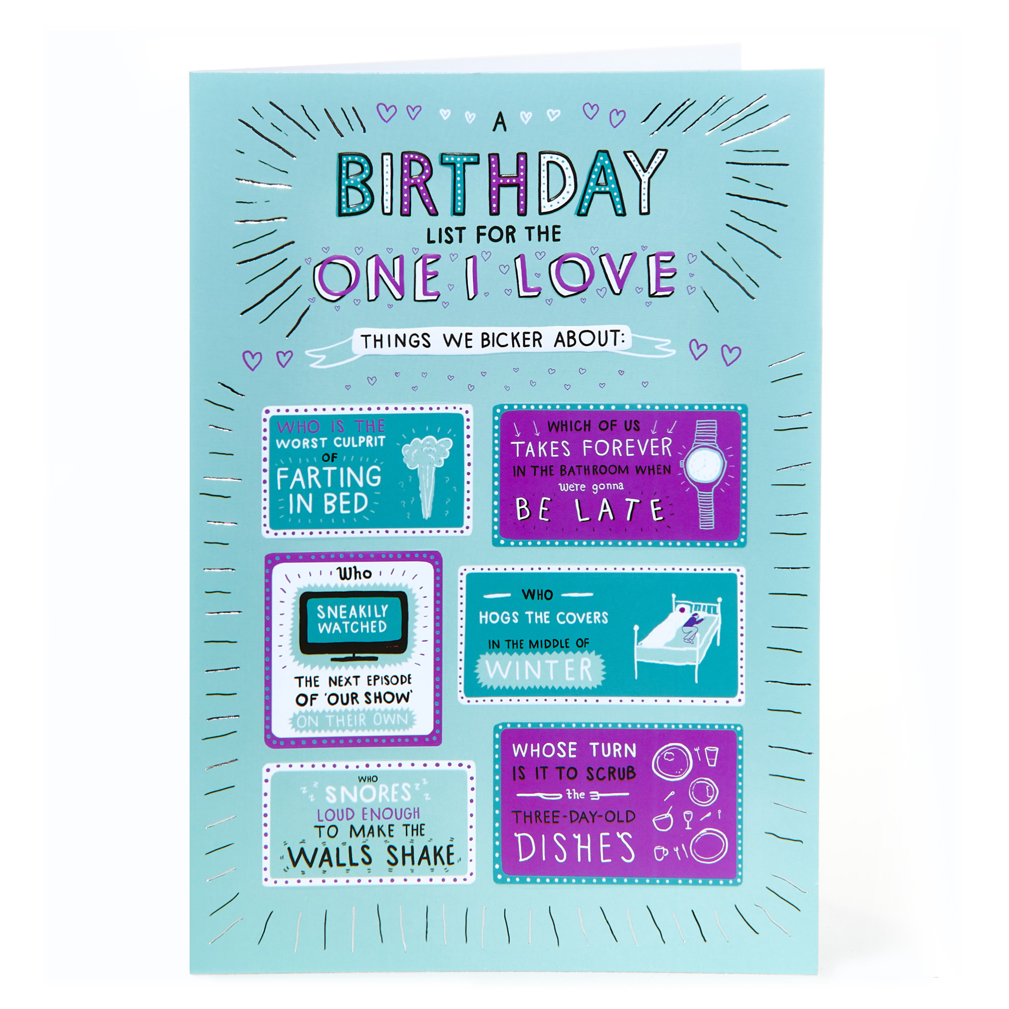 Birthday Card - List For The One I Love