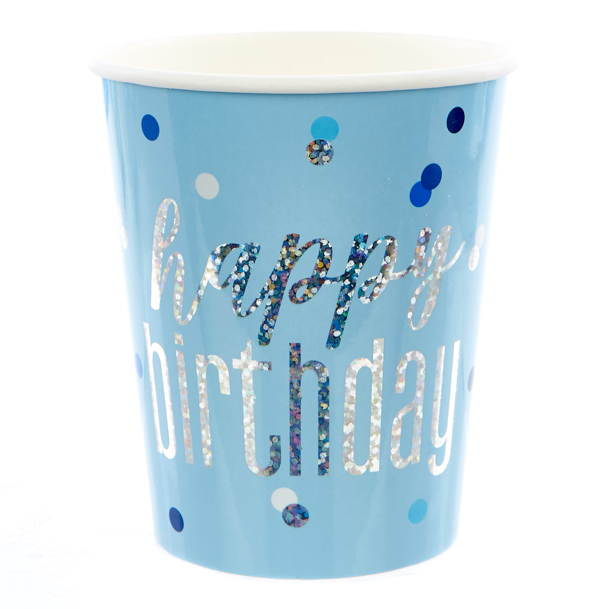 Blue Happy Birthday Party Tableware & Decorations Bundle - 16 Guests