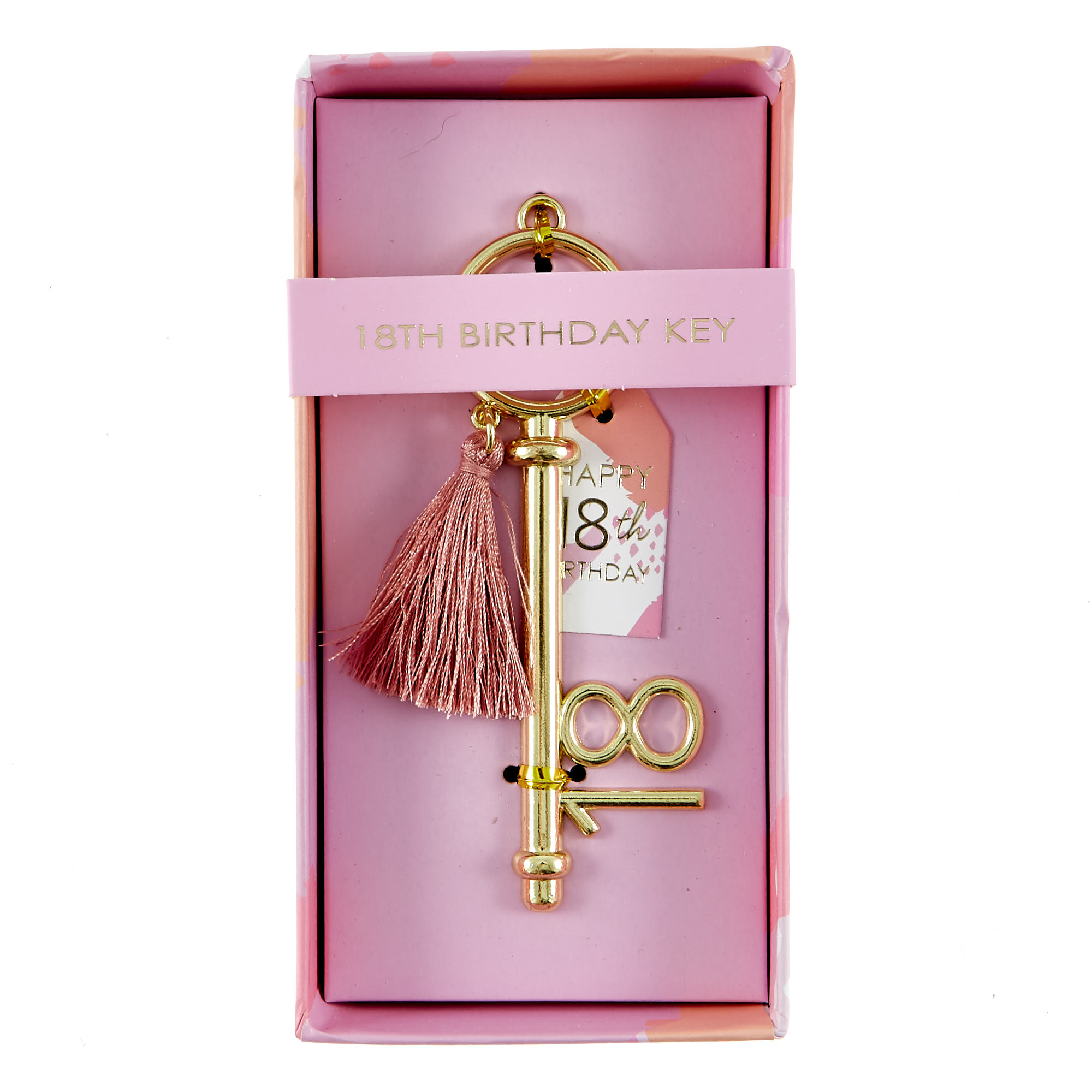 Pink 18th Birthday Key
