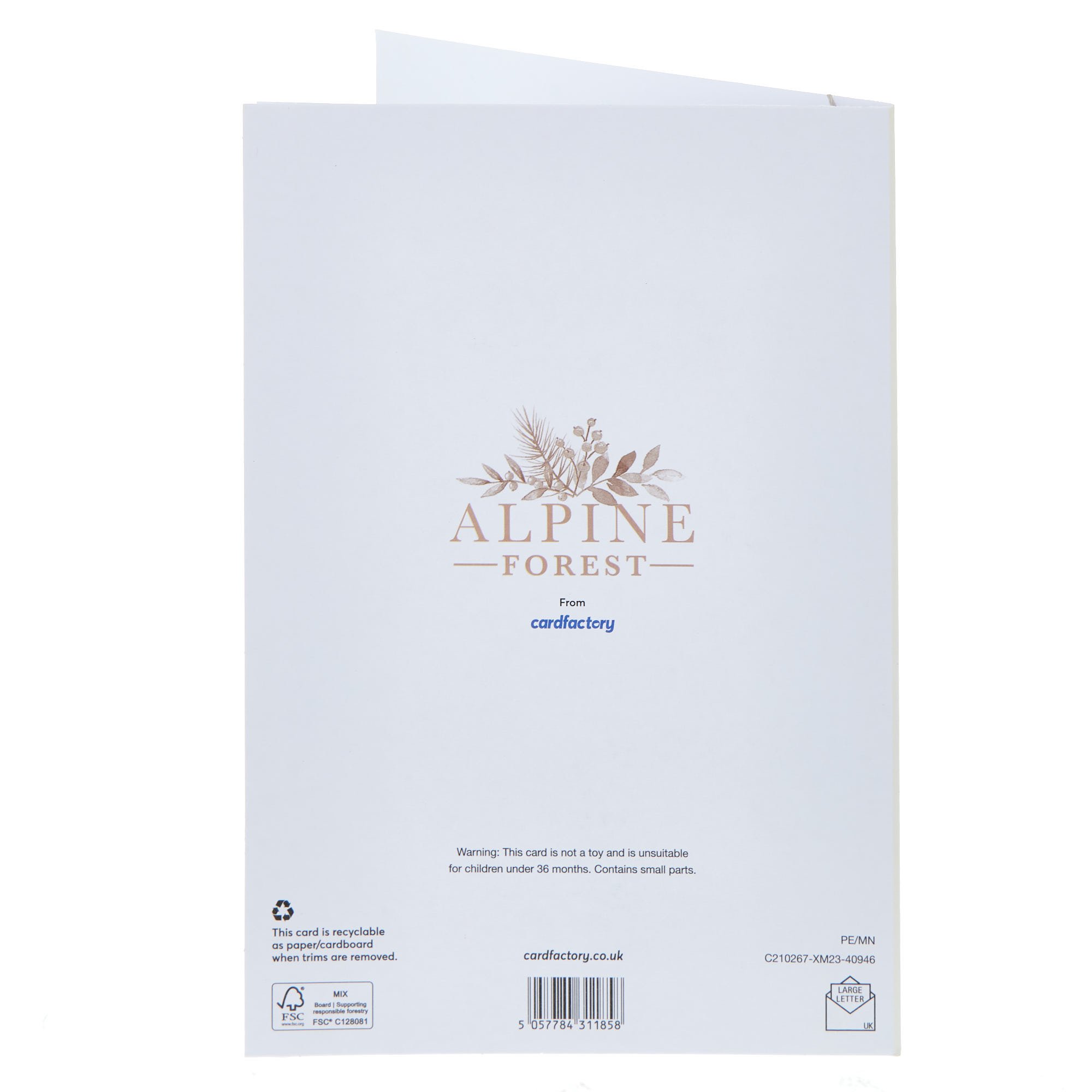 Special Couple Tree Alpine Christmas Card
