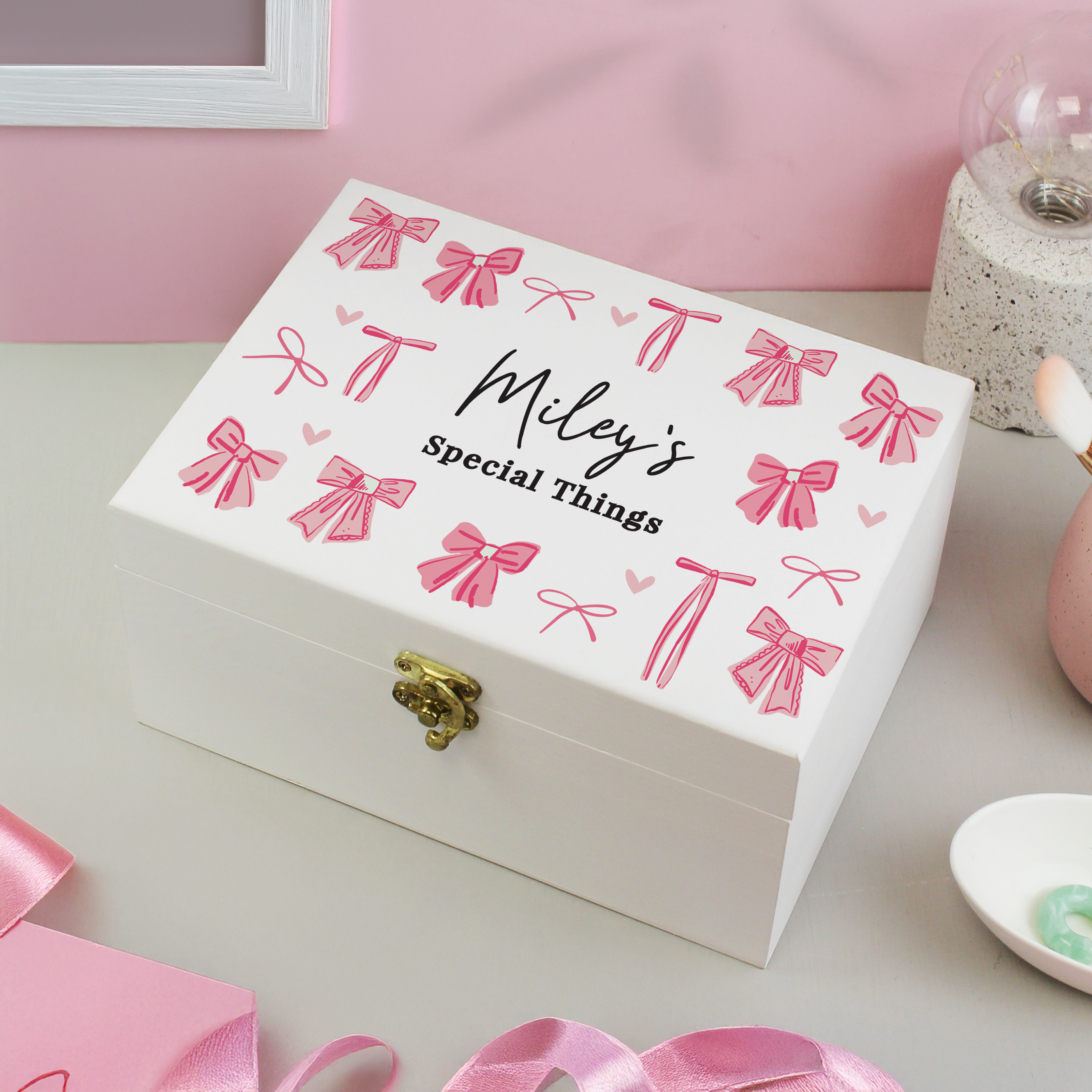 Personalised Bow Storage Box