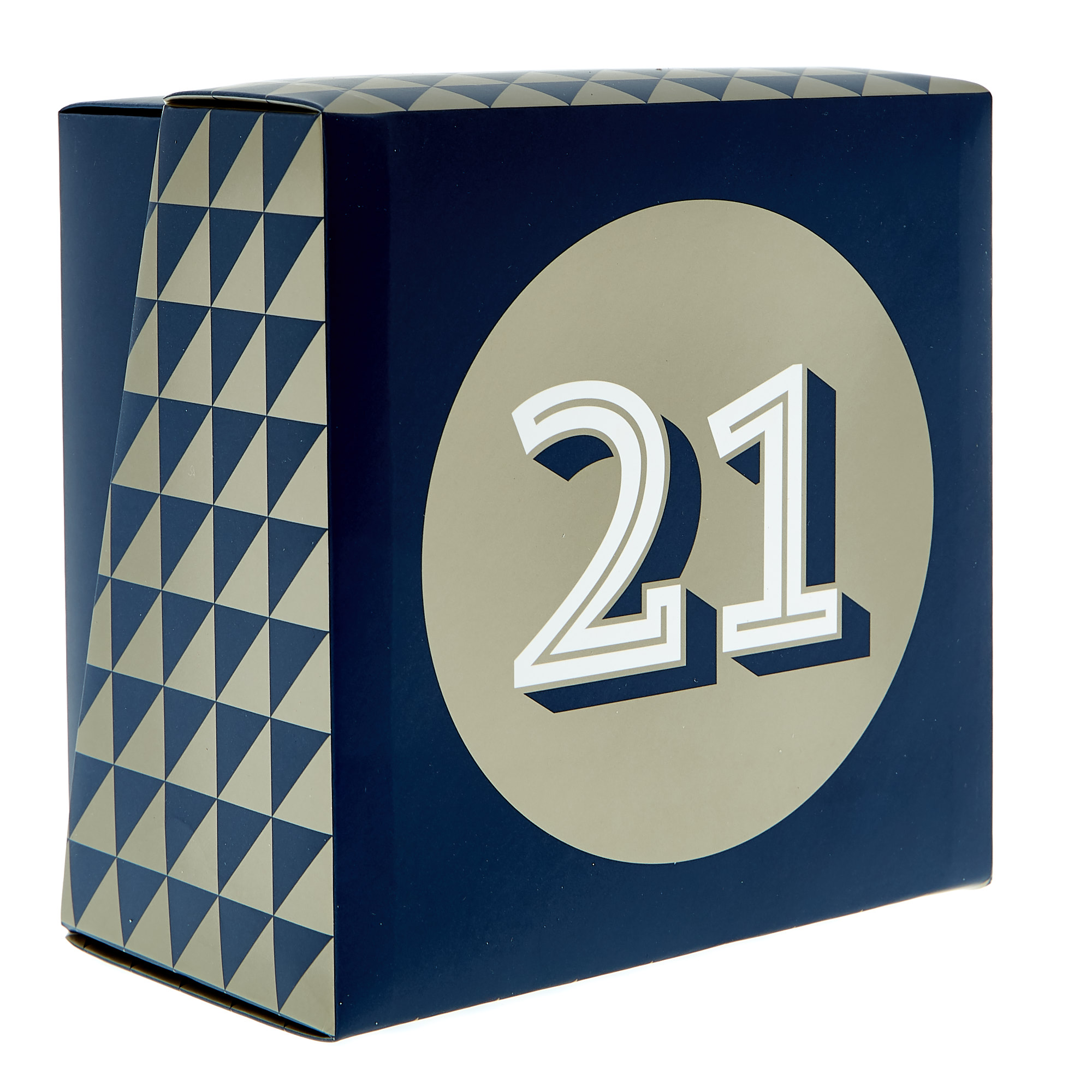 21st Birthday Mug In A Box - Blue & Gold 