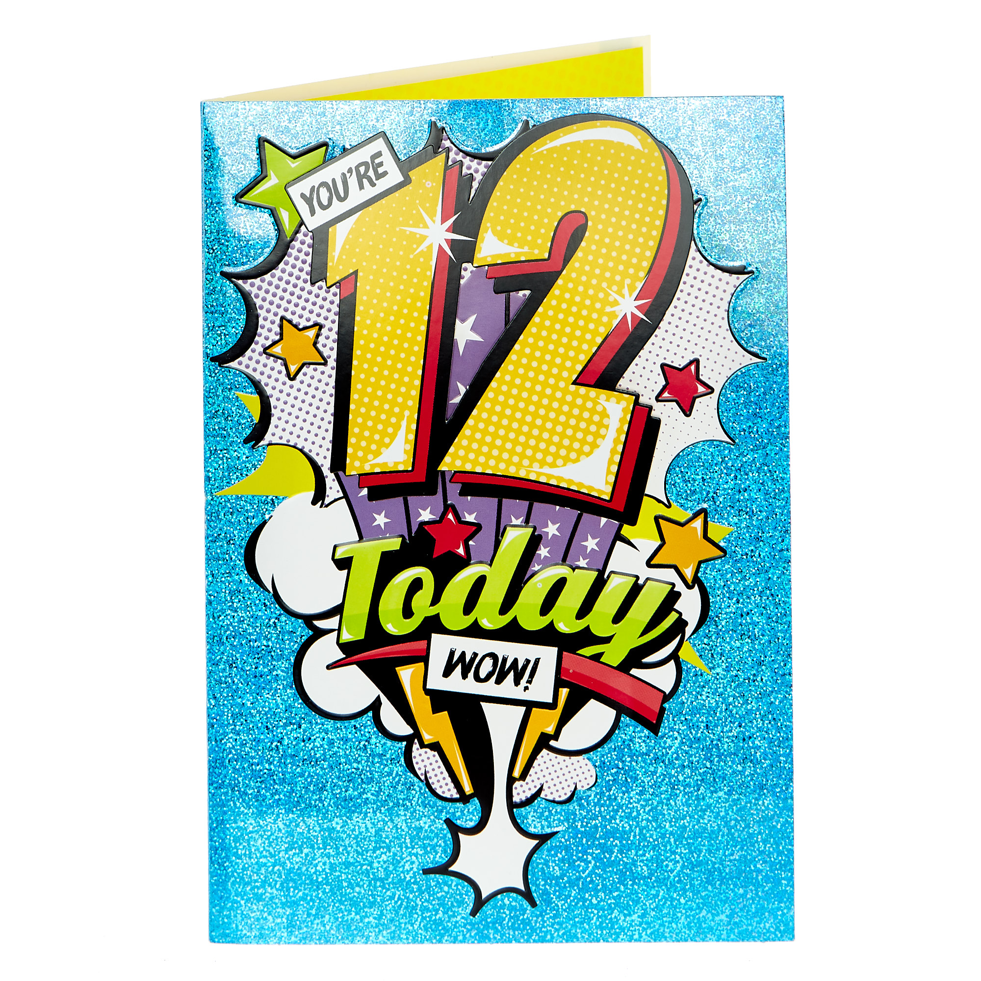 12th Birthday Card - WOW! 
