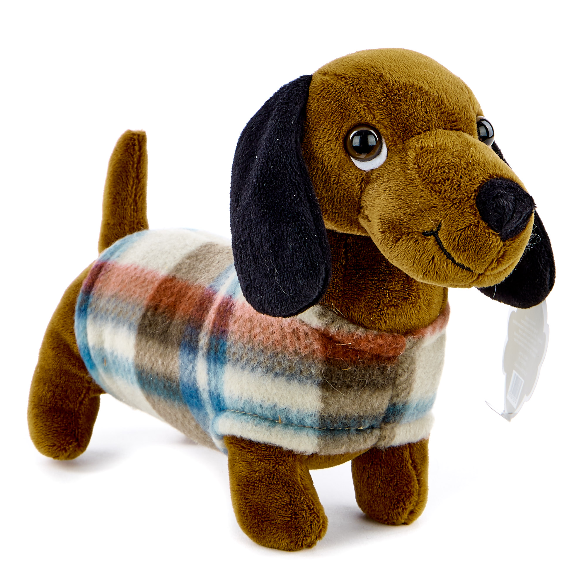 Sausage Dog In A Coat Soft Toy