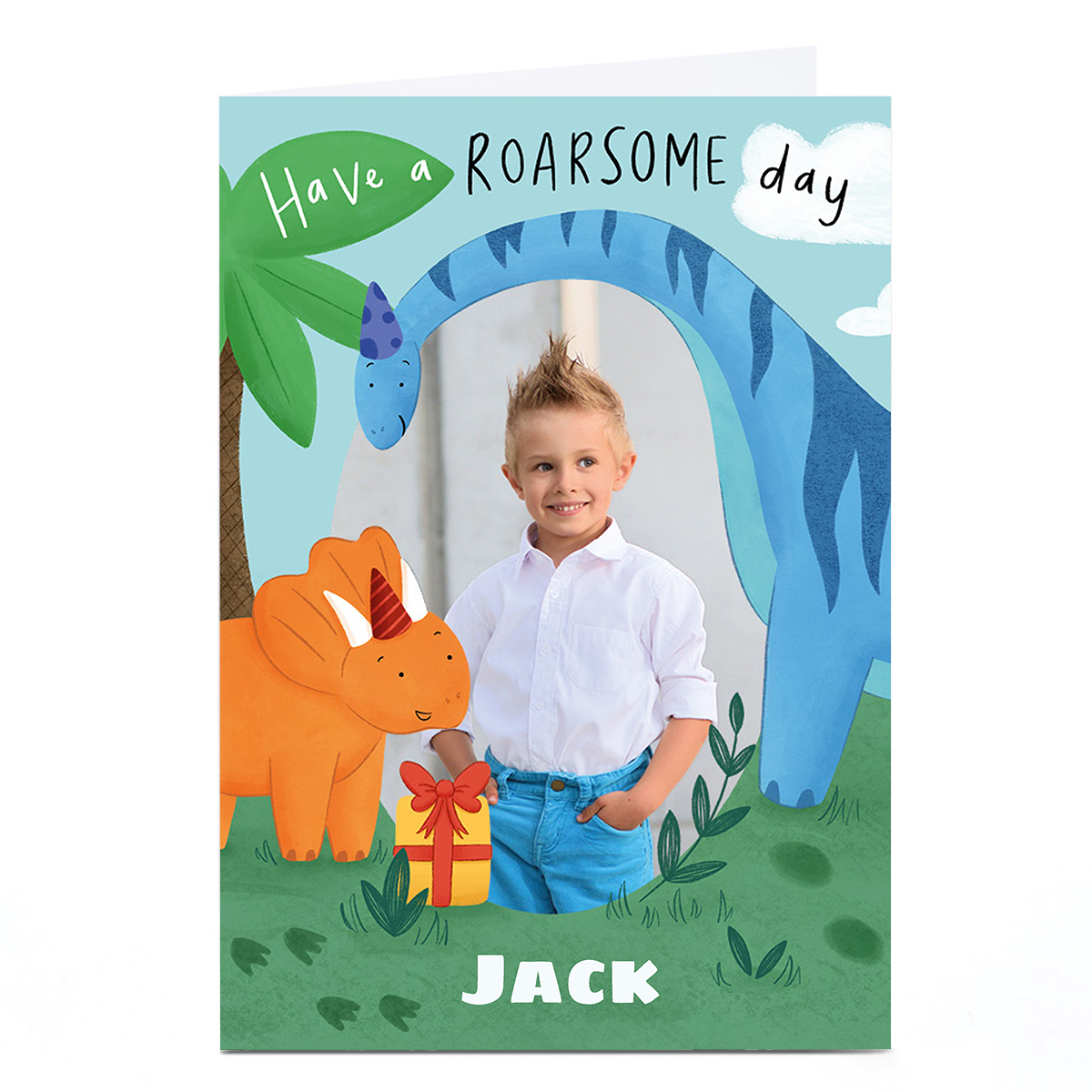 Photo Chloe Fae Birthday Card - Dinosaurs