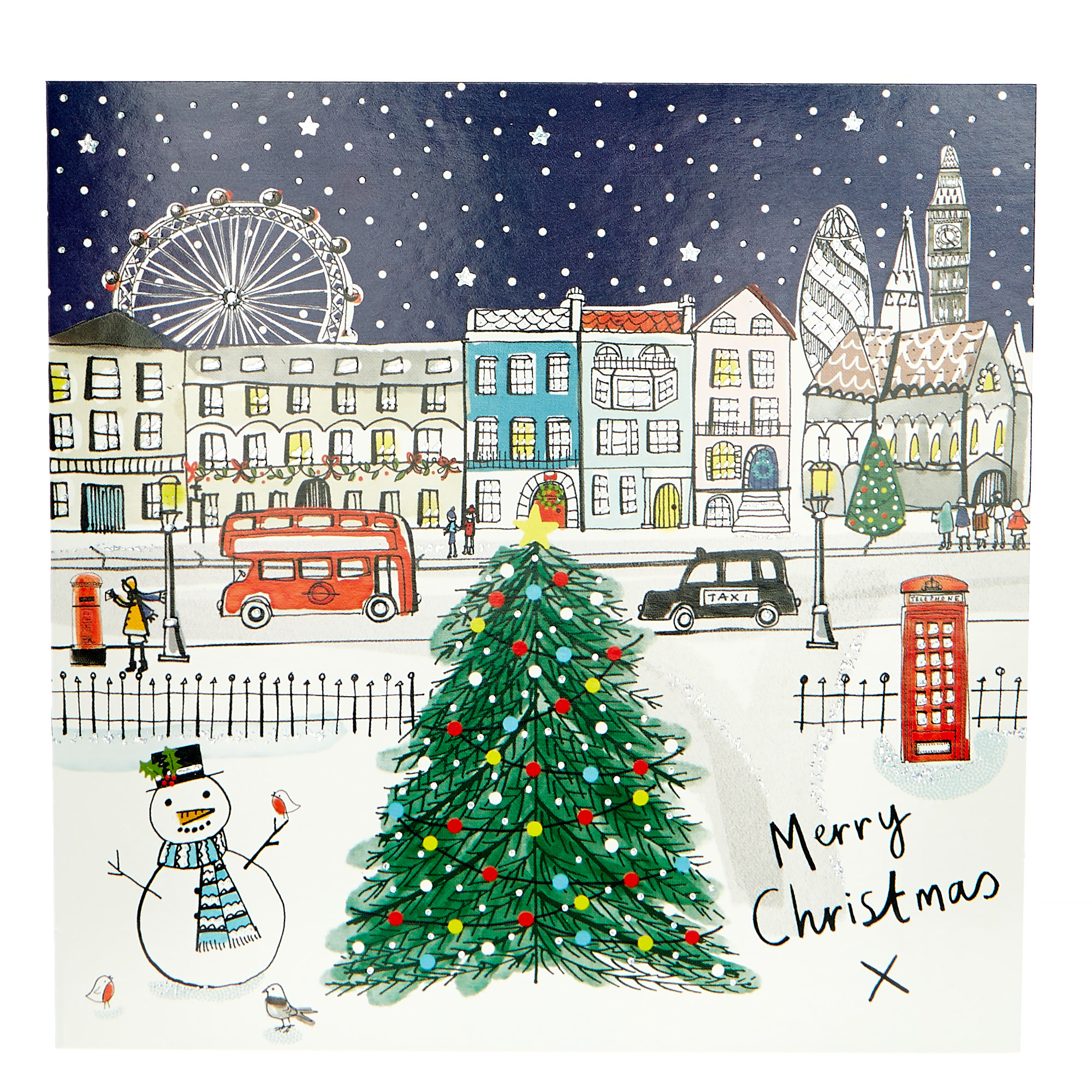 18 Festive Scene Charity Christmas Cards - 2 Designs 