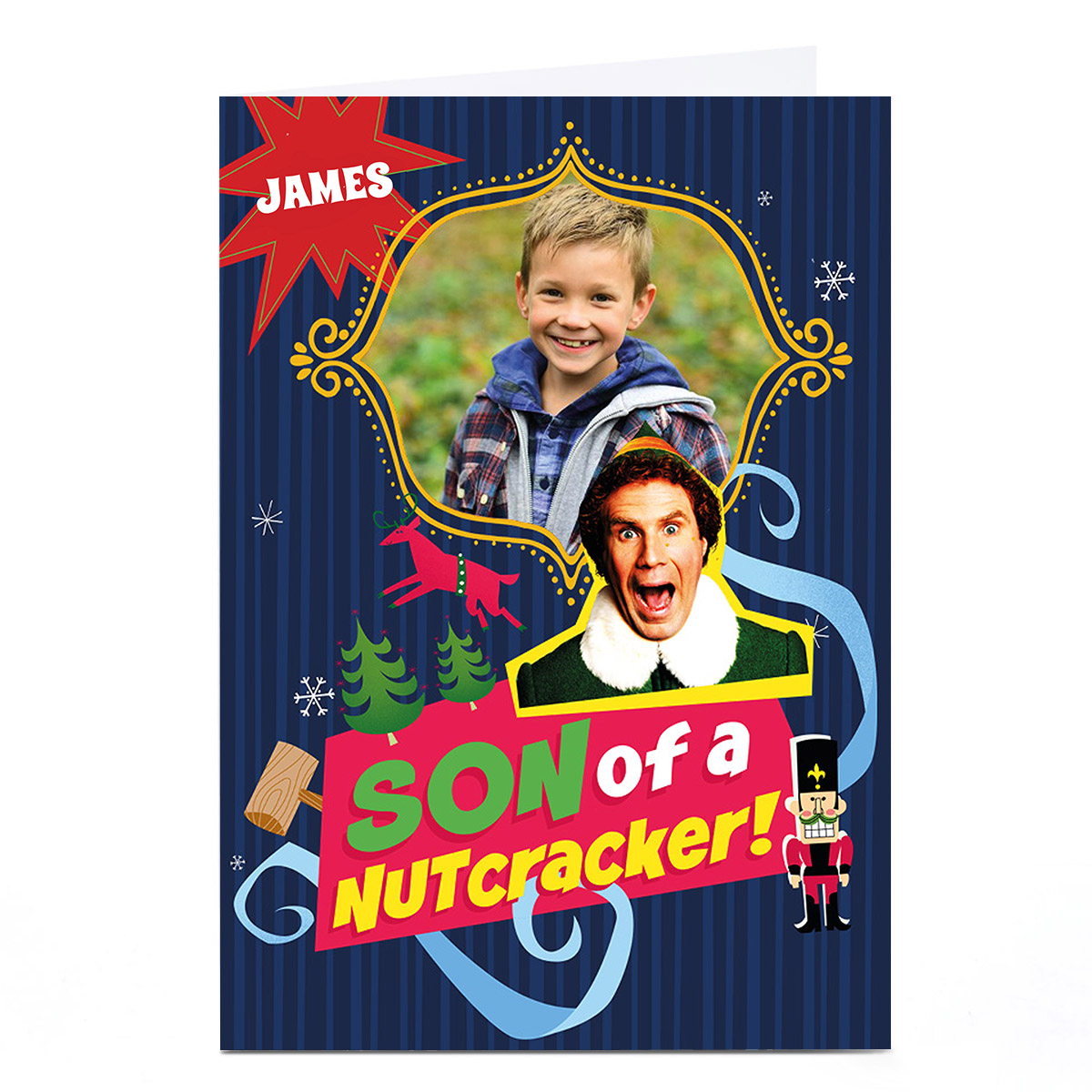 Photo Elf Christmas Card - Son of a Nutcracker!