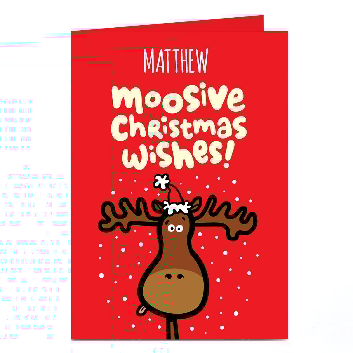 Personalised Fruitloops Christmas Card - Moosive Wishes