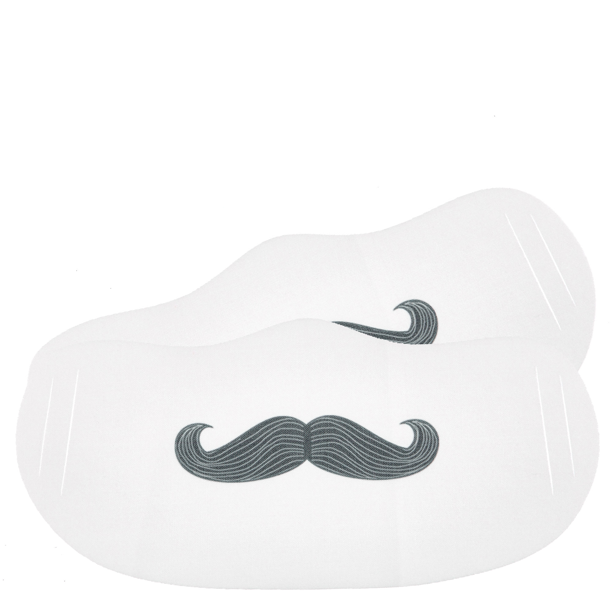 Washable Mustache Face Coverings - Pack Of 2