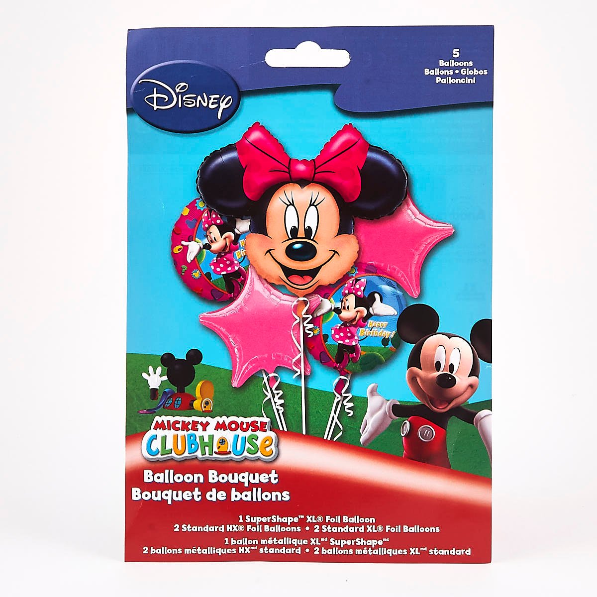 Disney Minnie Mouse Foil Balloon Bouquet (Deflated)