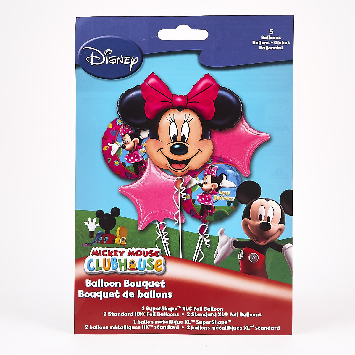 Disney Minnie Mouse Foil Balloon Bouquet (Deflated)