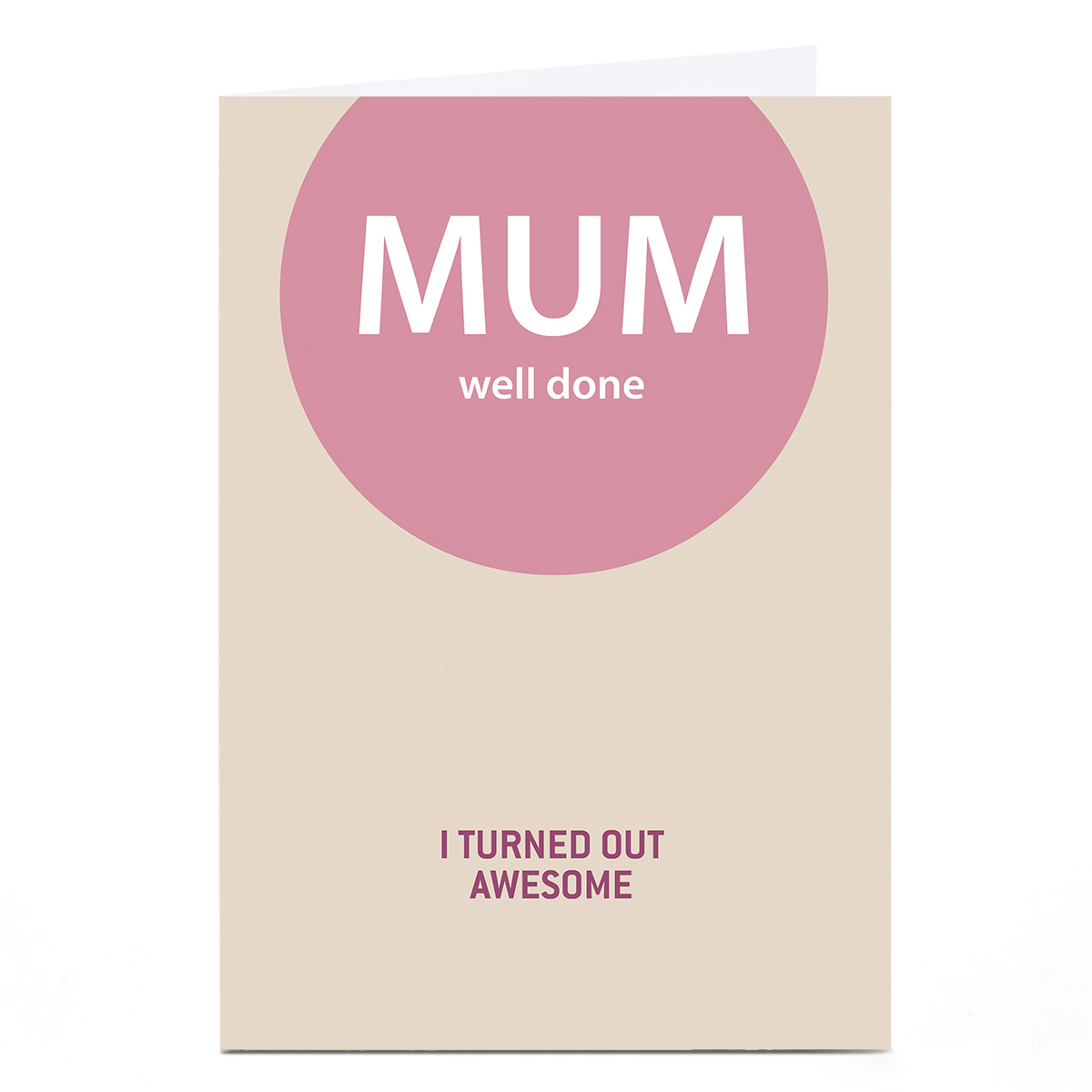 Personalised Quitting Hollywood Mother's Day Card - Mum Well Done