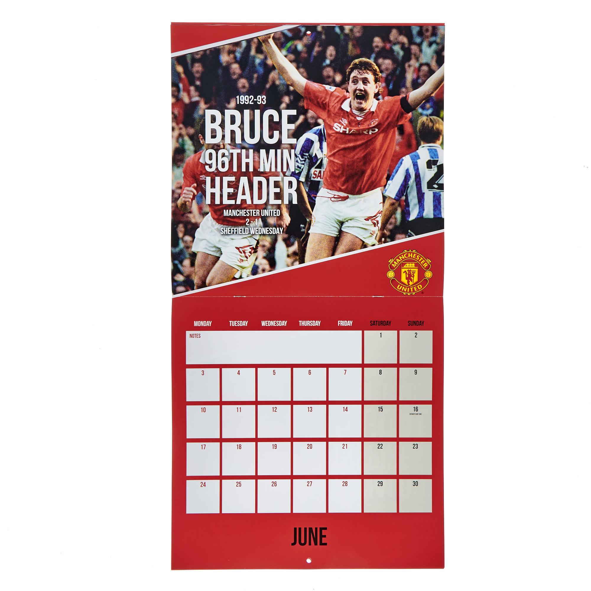 Buy 2024 Manchester United Memorable Moments Square Calendar for GBP 4.