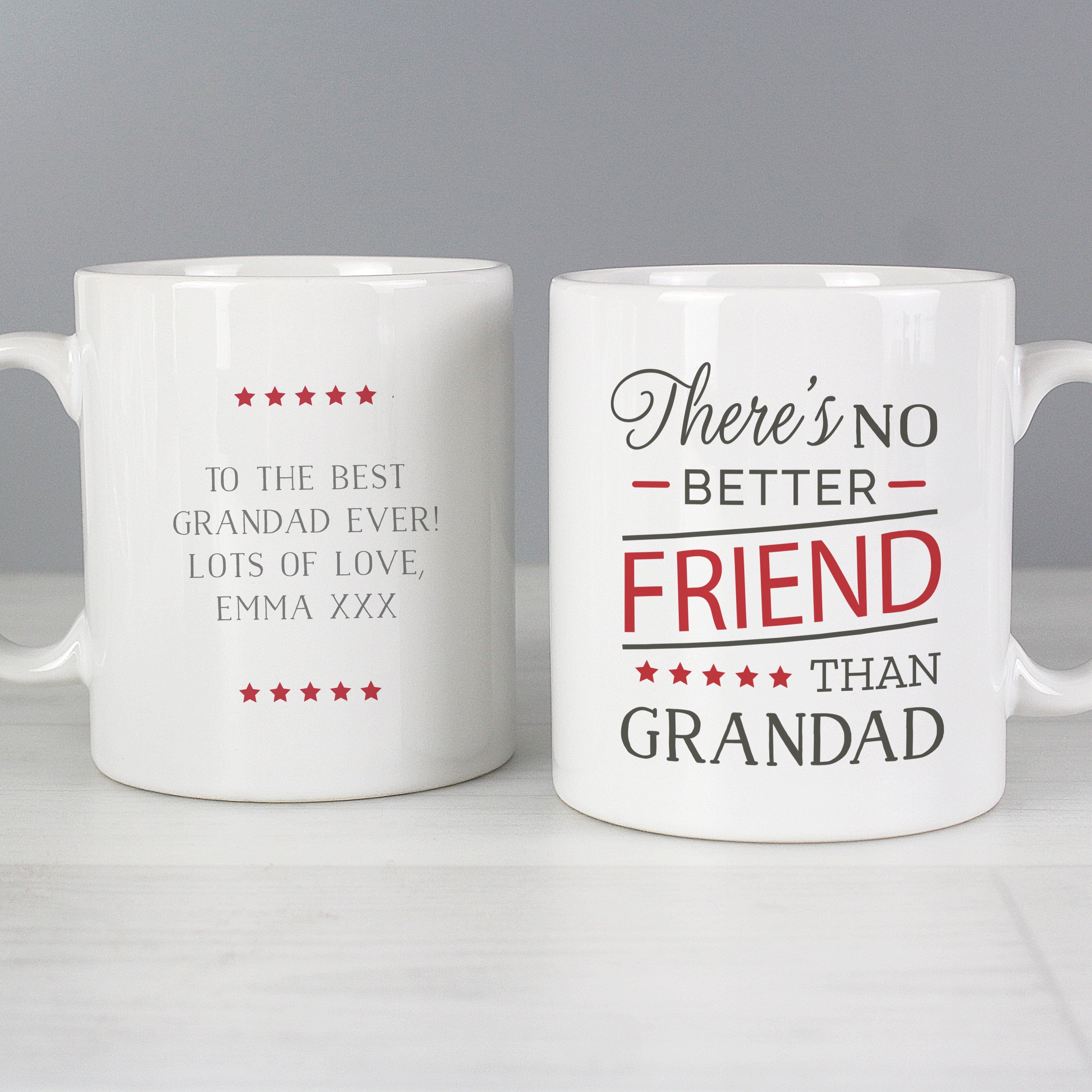 Personalised No Better Friend Than Grandad Mug