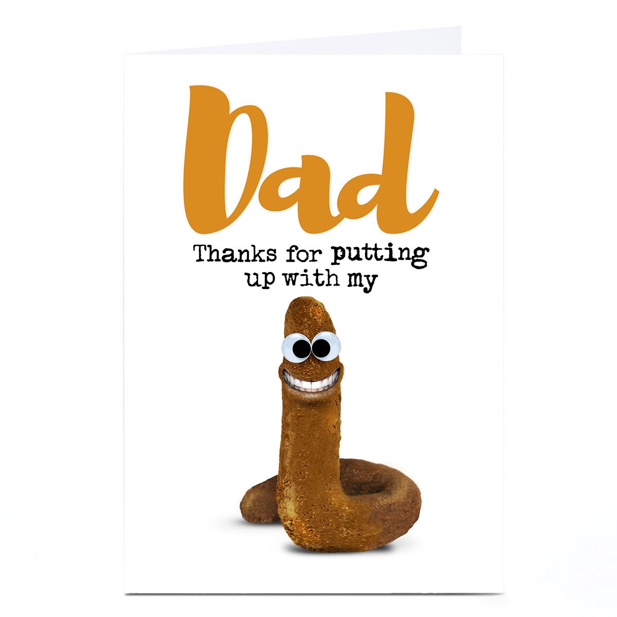 Personalised PG Quips Father's Day Card - Dad, Putting Up With My