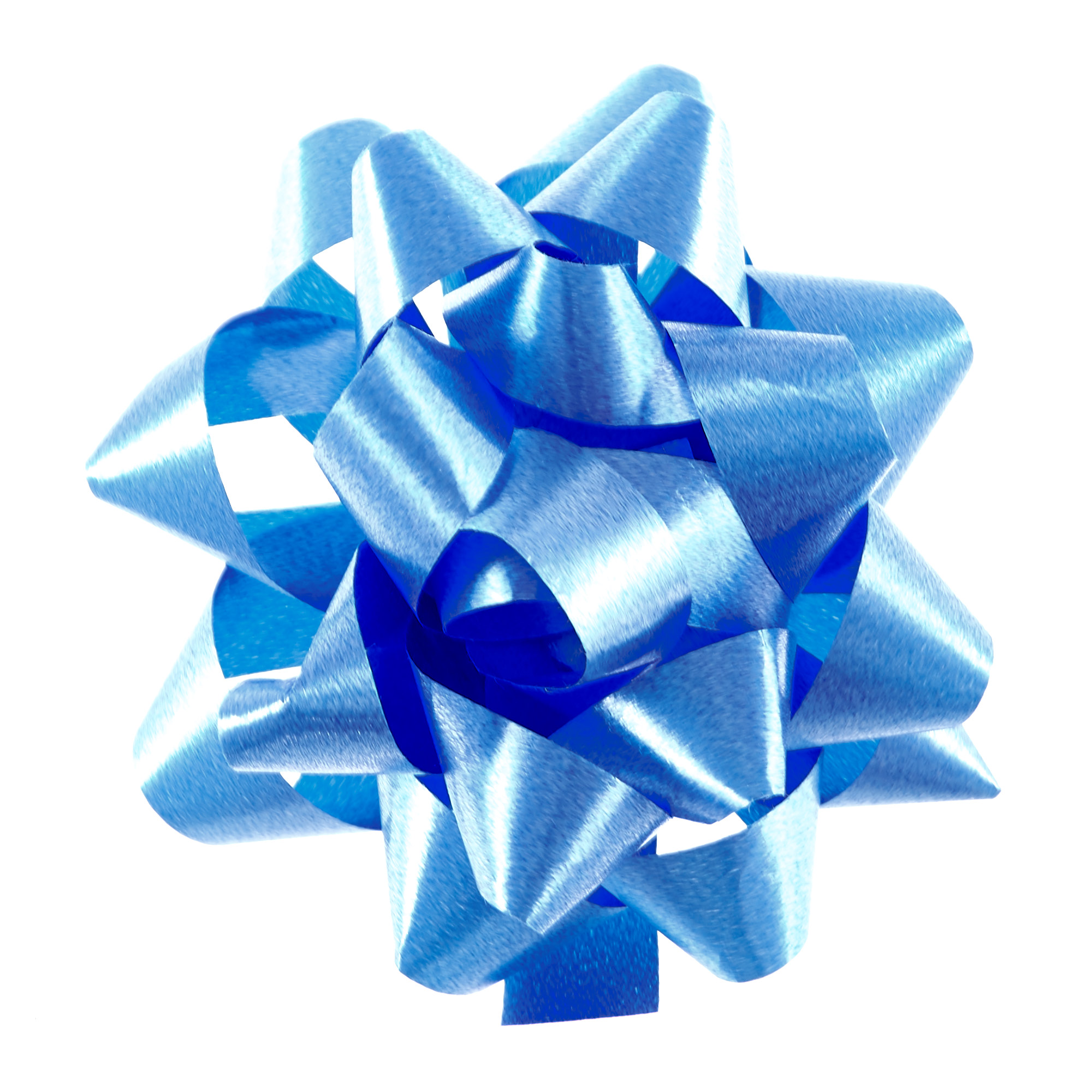Small Blue Gift Bow