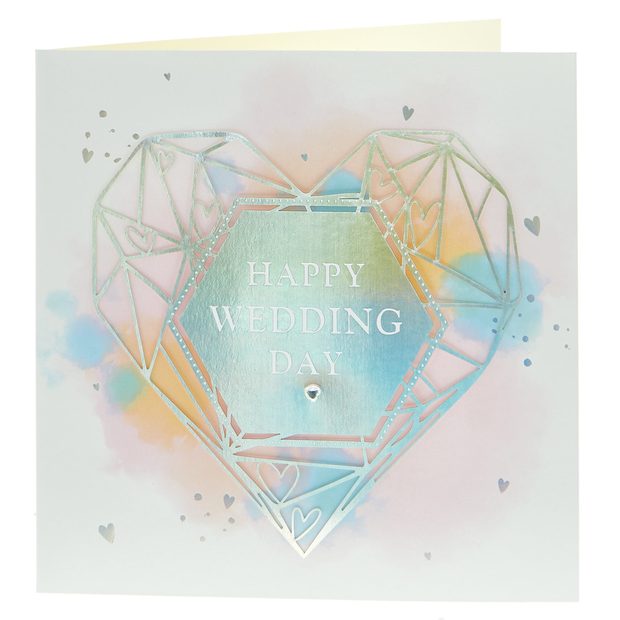 Exquisite Collection Wedding Card - Geo Heart