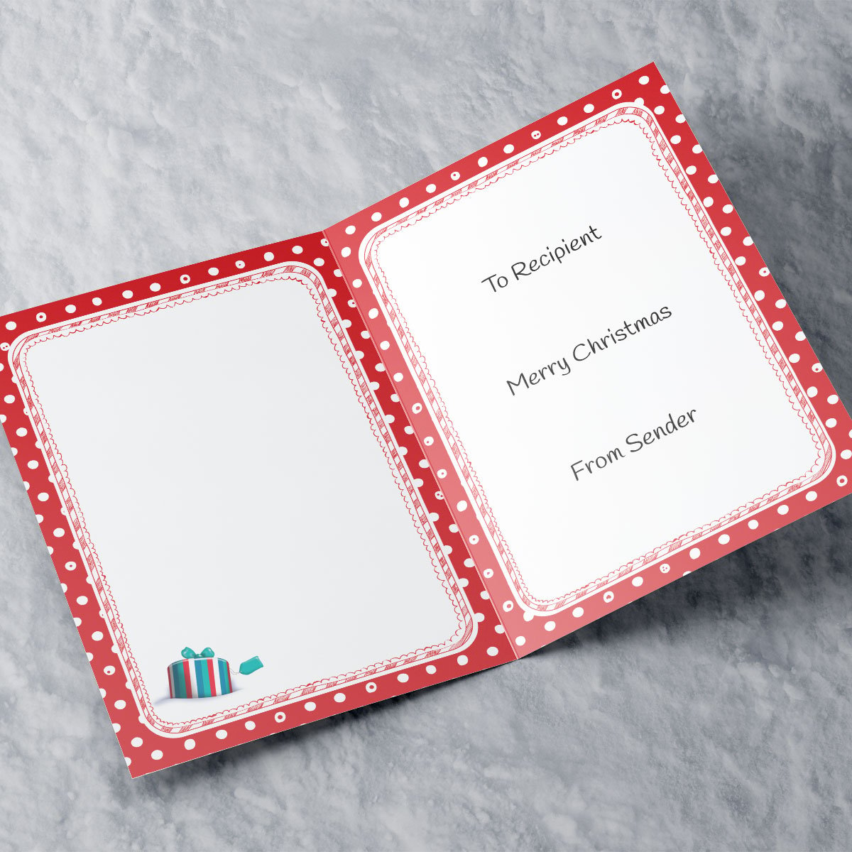Hugs Personalised Christmas Card - Husband's Grotto