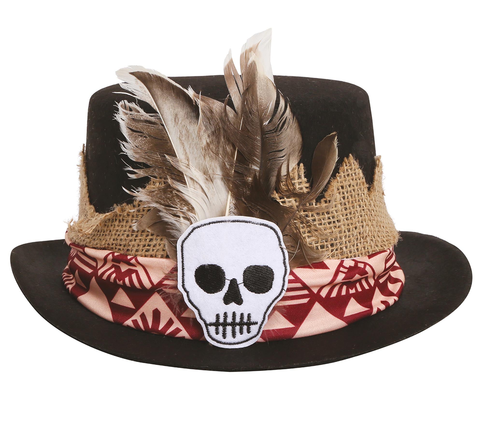 Fancy Dress Felt Voodoo Top Hat