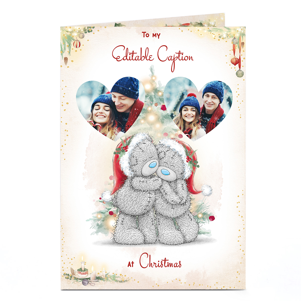 Photo Tatty Teddy Christmas Card - Bears In Love, Any Relation