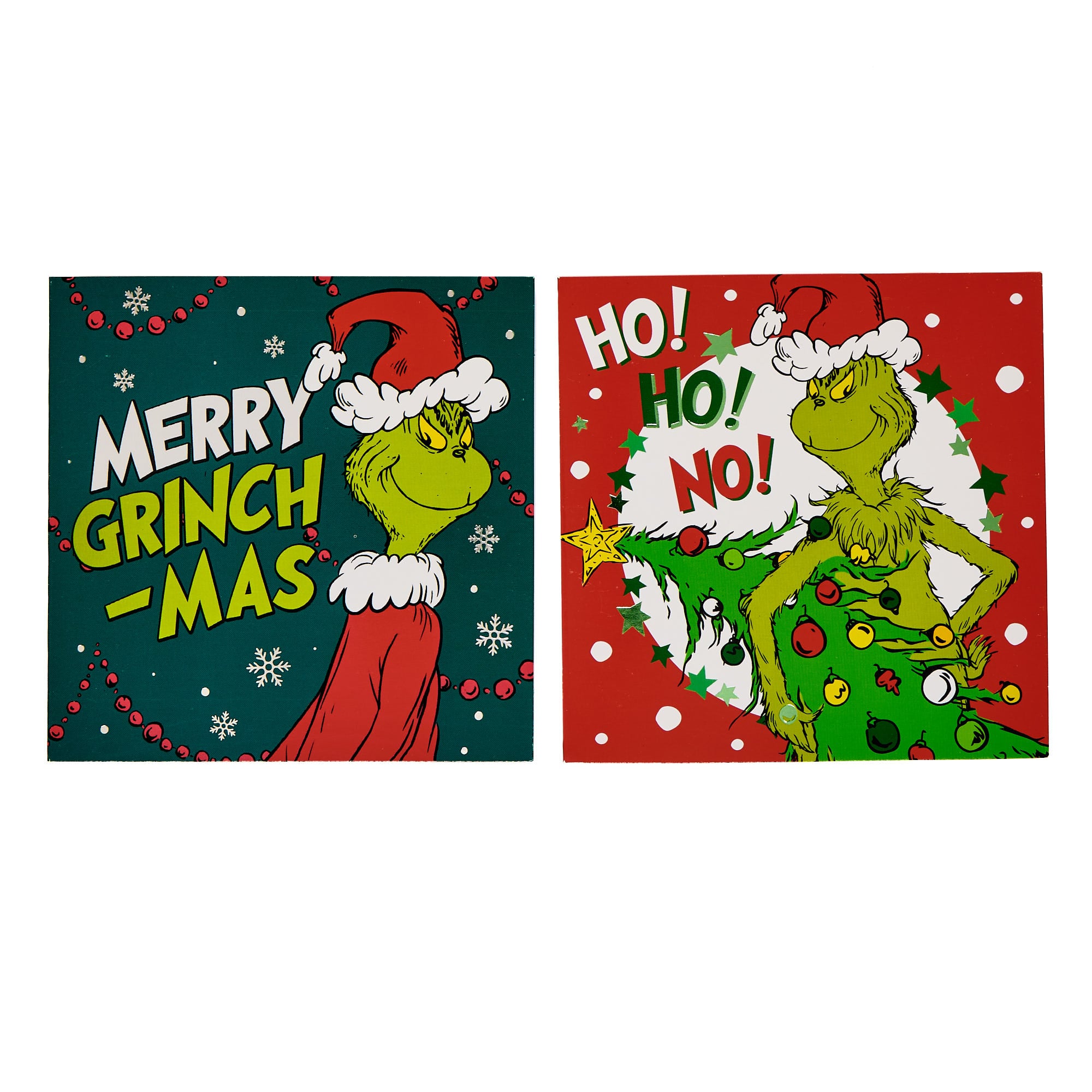 12 The Grinch Christmas Cards - 2 Designs