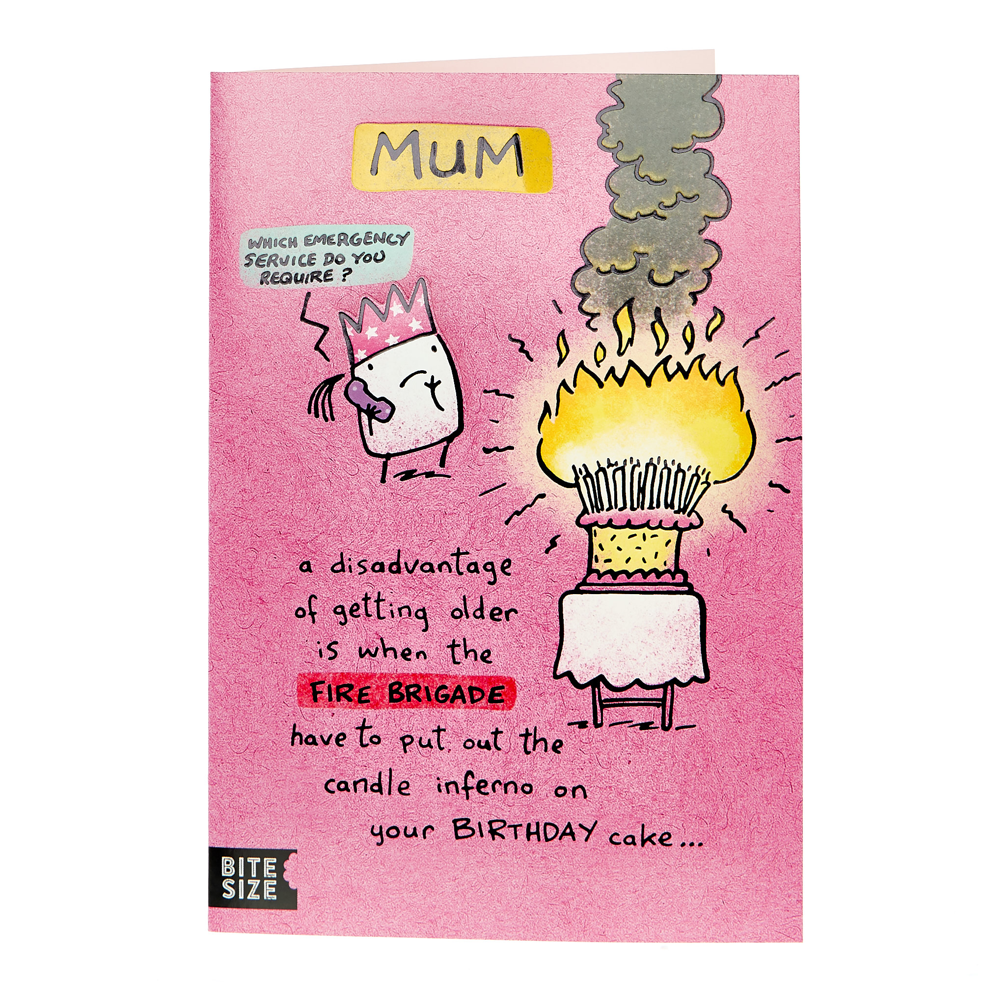 Birthday Card - Mum Candle Inferno