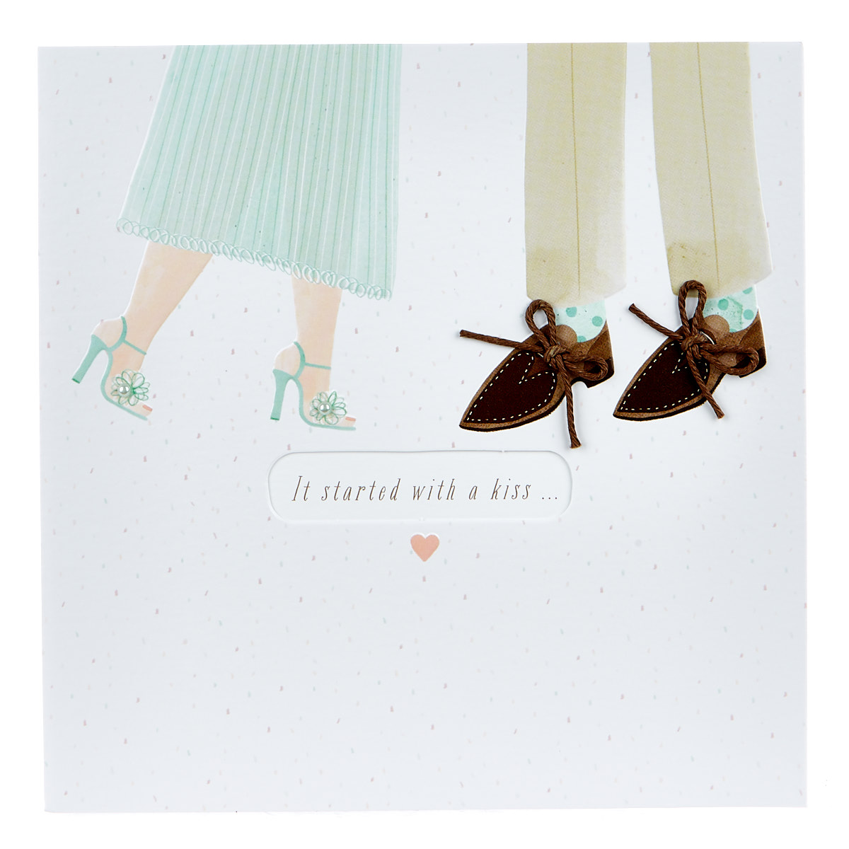Boutique Collection Anniversary Card - It Started With A Kiss...