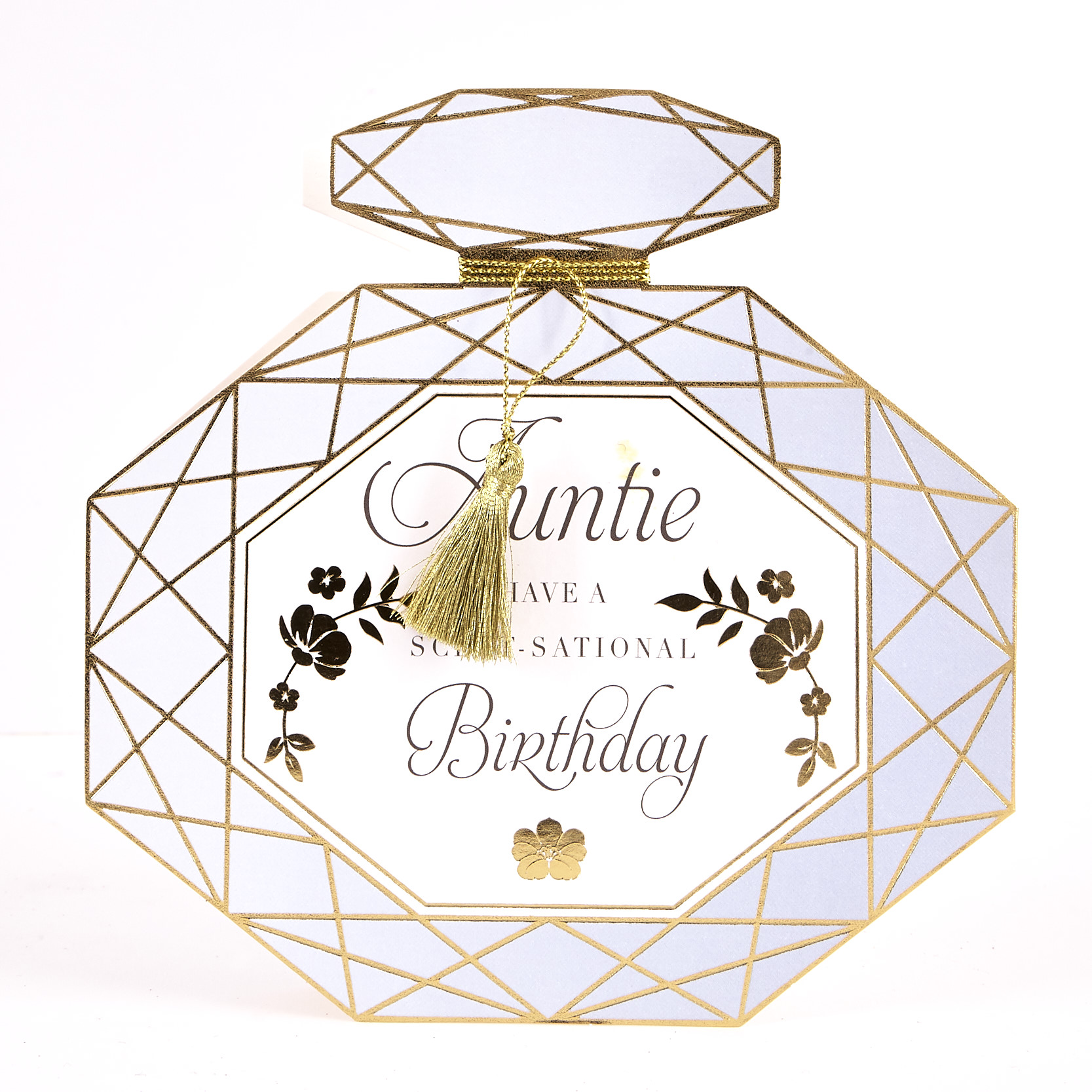 Boutique Collection Birthday Card - Auntie, Perfume