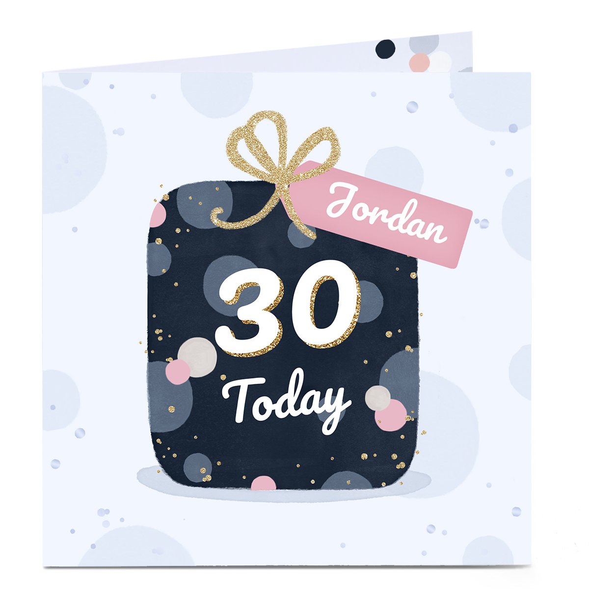 Personalised 30th Birthday Card - Pretty Present