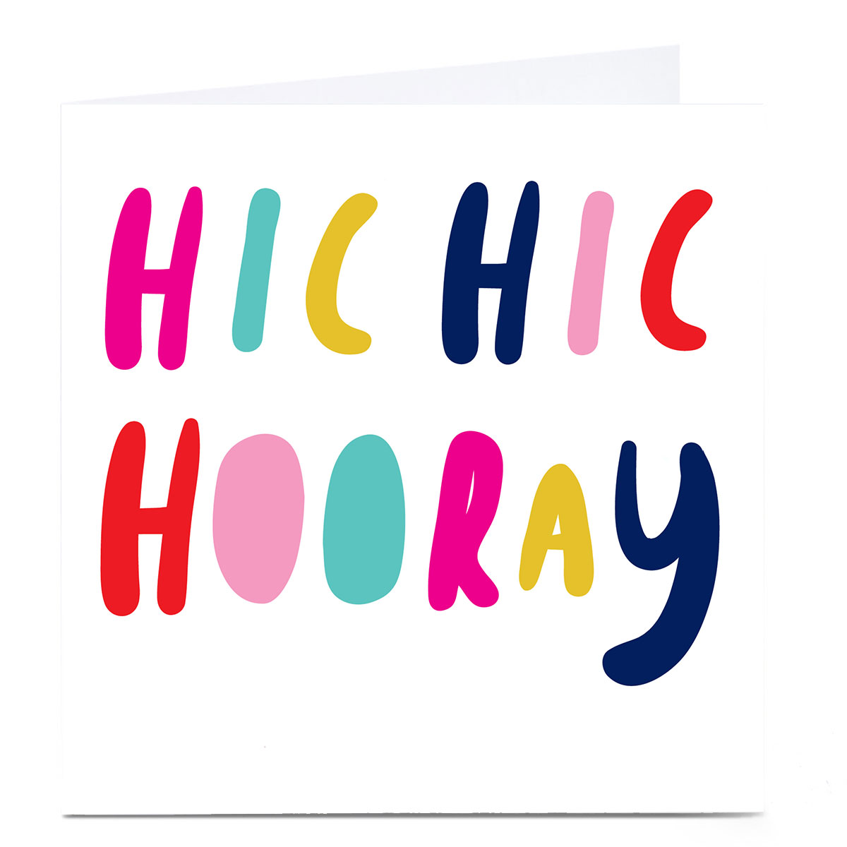 Personalised Hello Munki Card - Hic Hic Hooray