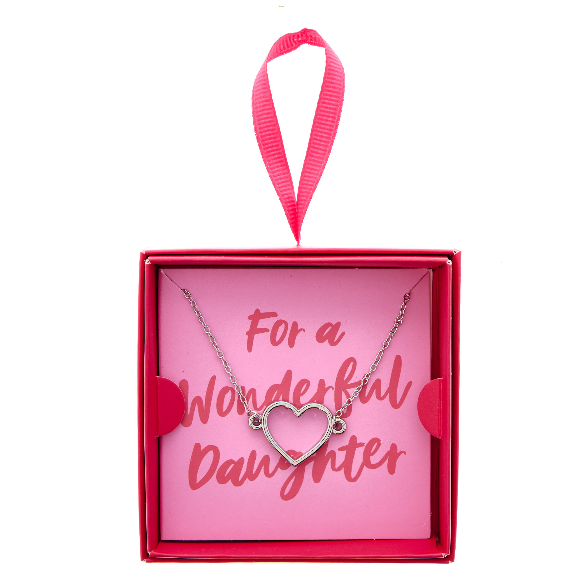 For A Wonderful Daughter Heart Necklace