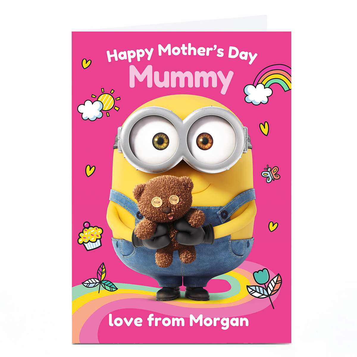 Personalised Minions Mother's Day Card - Mummy