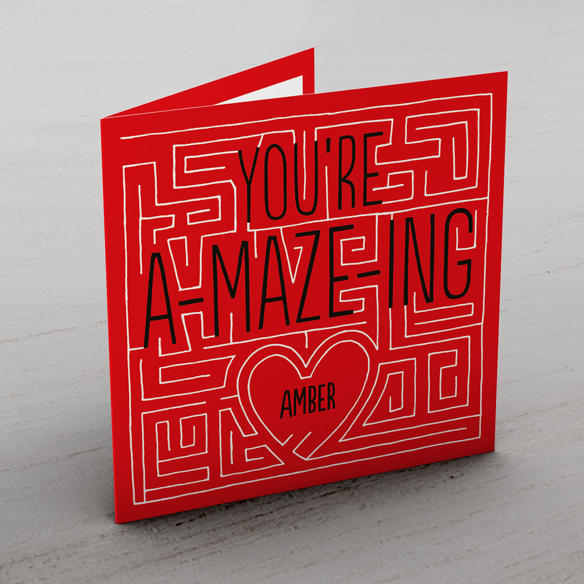 Personalised Card - You're A-Maze-Ing