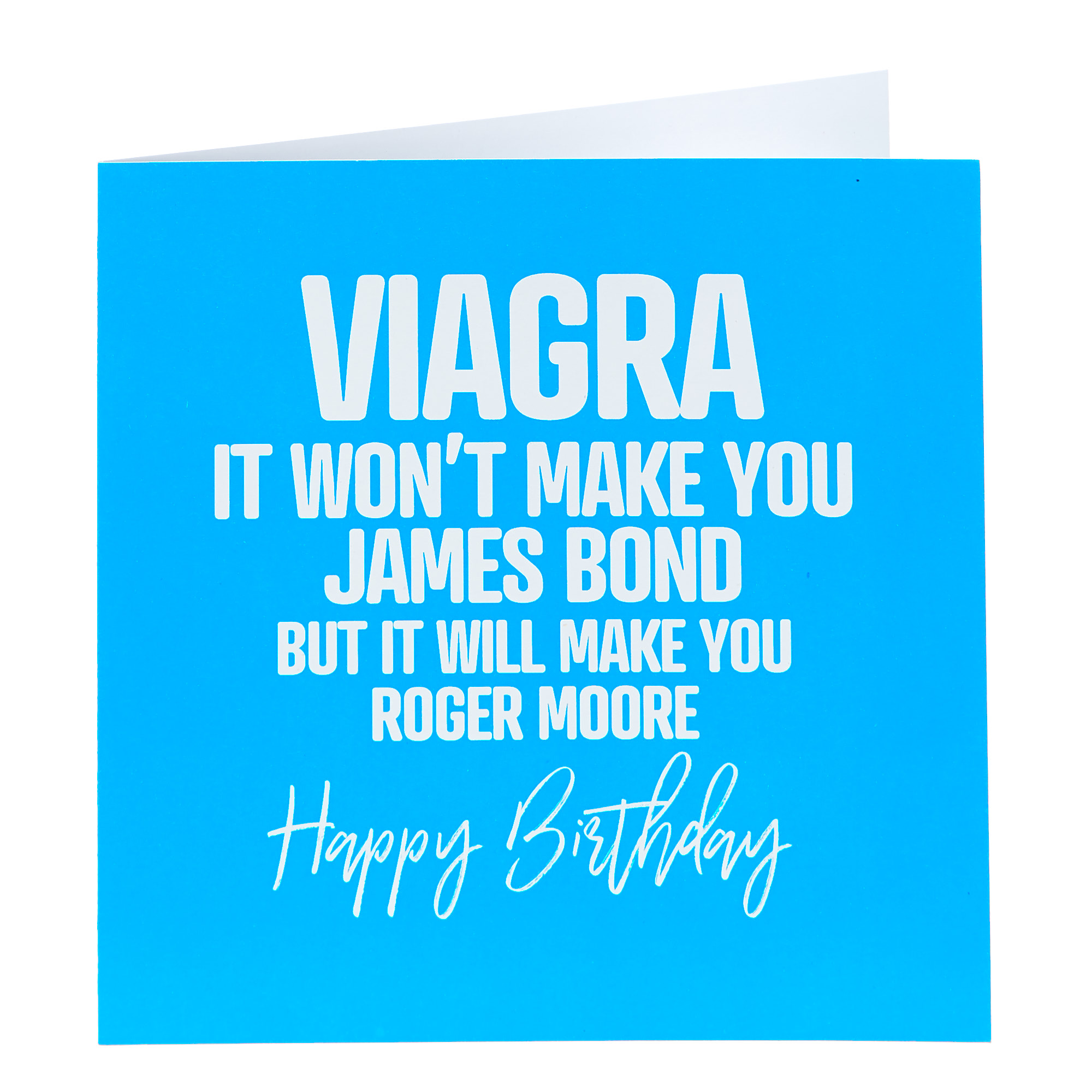 Punk Birthday Card - Wont Make You James Bond...