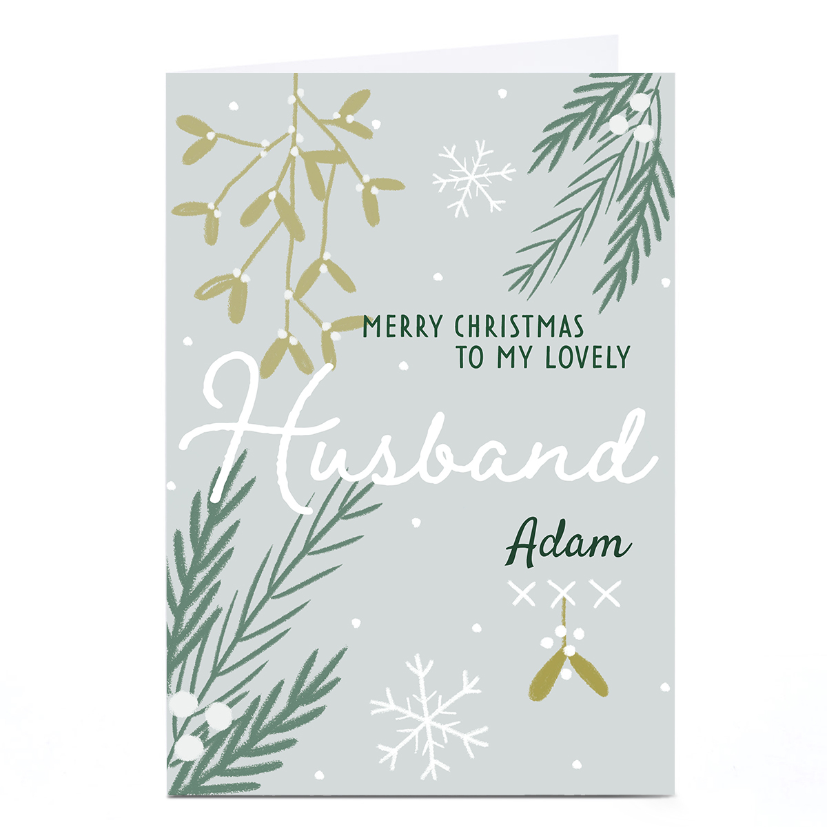 Personalised Juniper & Rose Studio Christmas Card - Husband
