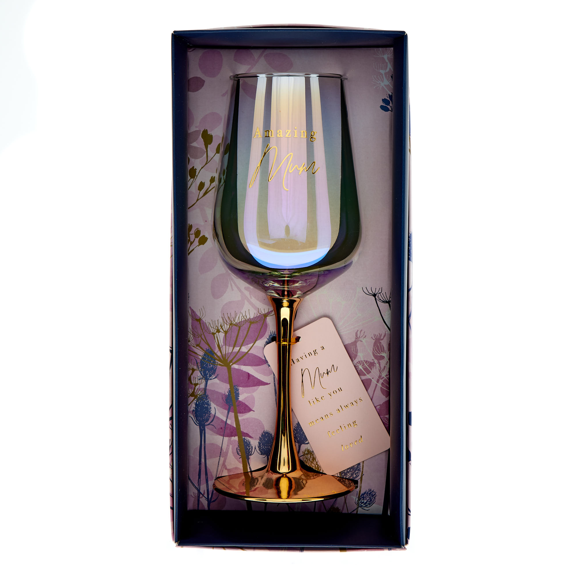 Amazing Mum Wine Glass